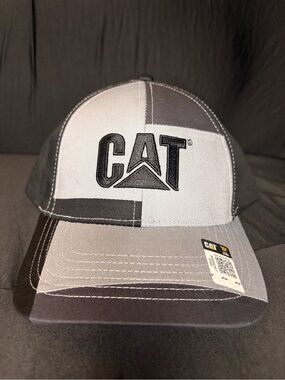 Gray & White Patchwork Cap